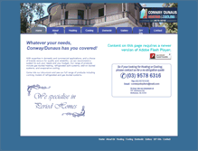 Tablet Screenshot of conwayheating.com.au